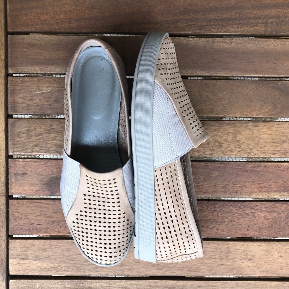 Eileen Fisher Leather Sneaker Slip-On Shoes